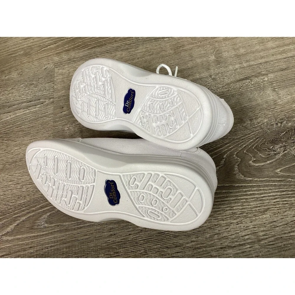 Dr Comfort Womens Size 9M 9 White Riley Therapeutic Shoes Lace Up Comfort